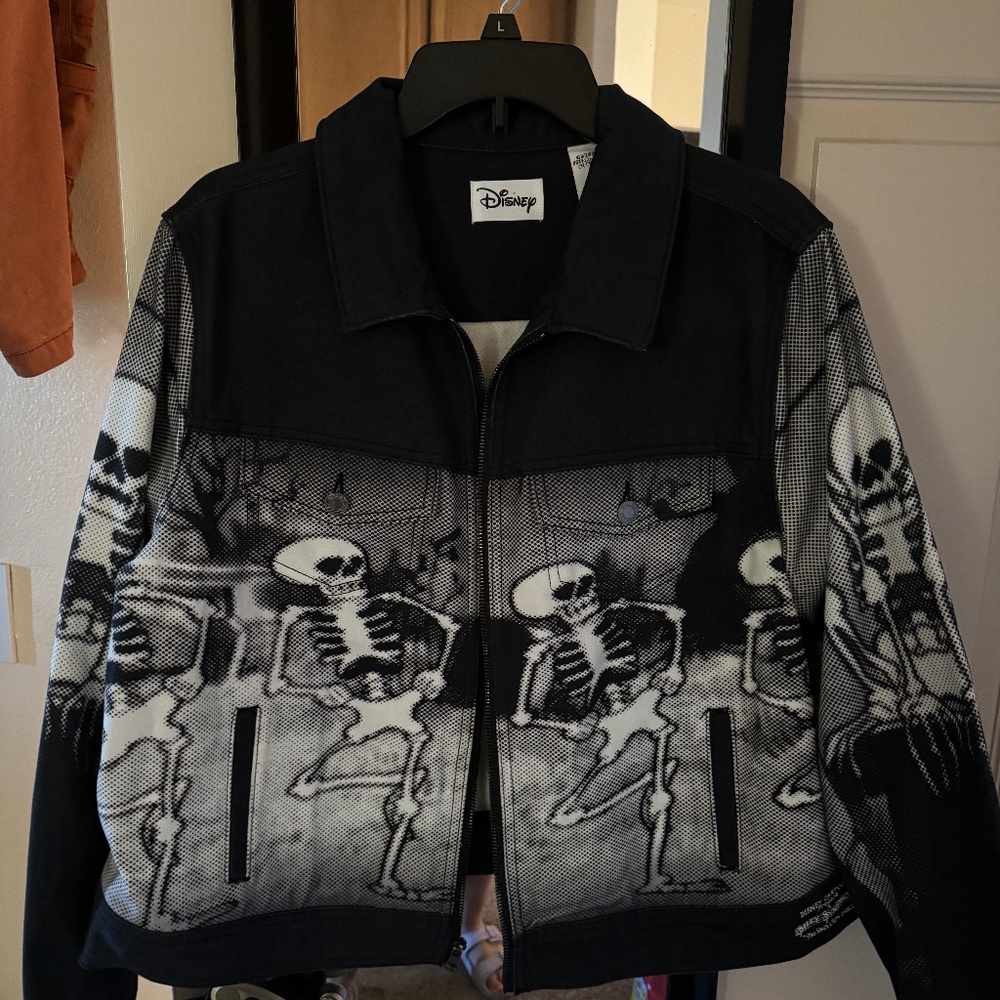 Disney Skeleton Dance Jacket 1X NWOT Never Worn